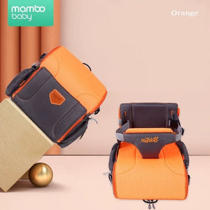 2-in-1 Travel Bag/Booster Seat - Orange