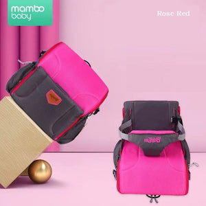 2-in-1 Travel Bag/Booster Seat - Pink