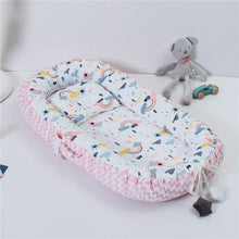 Load image into Gallery viewer, Folding Baby Portable Nest - Ripple Rainbow BW / 50X80