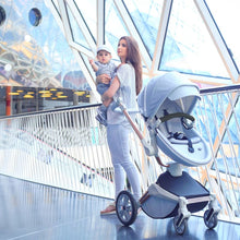 Load image into Gallery viewer, Hot Mom - Cruz F023 2 in 1 Baby Stroller - Grey - Baby Strollers