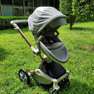 Hot Mom - Cruz F023 2 in 1 Baby Stroller - Grey - Baby Strollers