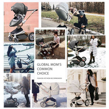 Load image into Gallery viewer, Hot Mom - Cruz F023 2 in 1 Baby Stroller - Grey - Baby Strollers