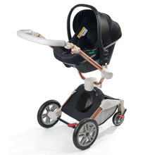 Load image into Gallery viewer, Hot Mom - Cruz F023 - 3 in 1 Baby Stroller - Grey - Light grey with car seat / International - Baby Stroller