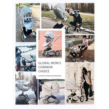 Load image into Gallery viewer, hot mom - cruz f023 - 3 in 1 baby stroller with 360° rotation function  - grey