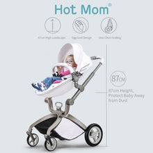 Load image into Gallery viewer, hot mom - elegance f022 - 3 in 1 baby stroller - grid with matching car seat