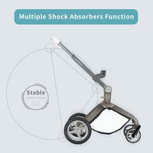Load image into Gallery viewer, hot mom - elegance f022 - 3 in 1 baby stroller - white