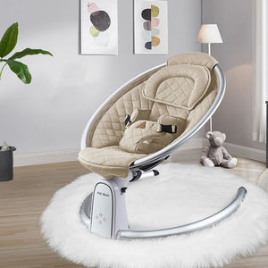 hot mom - serena bluetooth baby bouncer - available in 2 colours sand