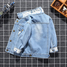 Load image into Gallery viewer, Mickey Mouse Kids Denim Jacket and Coats - Blue Letter D / 12-24M(Size 90)