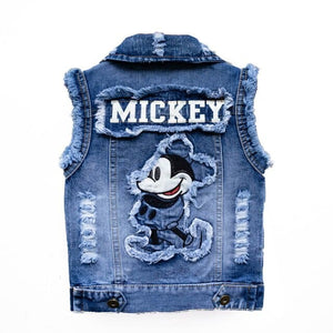 Mickey Mouse Kids Denim Jacket and Coats - Mickey C / 4-5TSize 120)