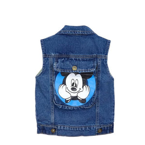 Mickey Mouse Kids Denim Jacket and Coats - Mickey D / 5-6T(Size 130)