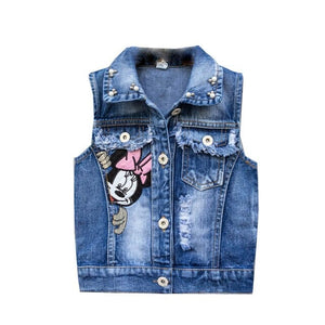 Mickey Mouse Kids Denim Jacket and Coats - Minnie E / 5-6T(Size 130)