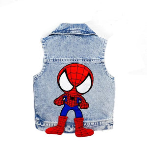 Mickey Mouse Kids Denim Jacket and Coats - Spiderman / 12-24M(Size 90)