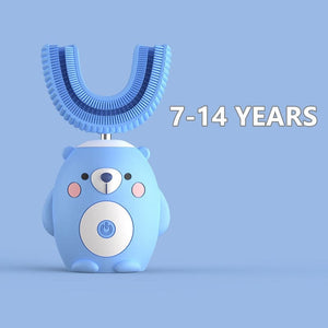 NEOHEXA™ Kid’s U-Shape Electric Toothbrush - 7-14 YEARS - Blue Bear