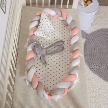 Load image into Gallery viewer, Crib Middle Bed - White Grey Orange
