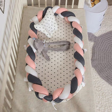 Load image into Gallery viewer, Crib Middle Bed - White Orange Black