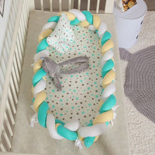 Load image into Gallery viewer, Crib Middle Bed - White Yellow Blue