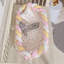 Load image into Gallery viewer, Crib Middle Bed - White Yellow Pink