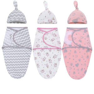 Sweet Dream Baby Swaddle - Pink heart unicorn / L (0-6 Months)