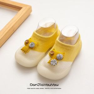 Unisex Baby Cotton Socks - Yellow / 0-6 Months