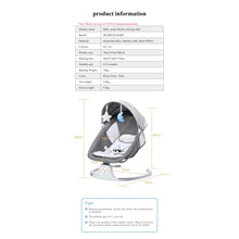 Carregar imagem no visualizador da galeria, DEÄREST Smart Electric Baby Cradle - Bluetooth with Remote Control