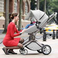 Cargar imagen en el visor de la galería, hot mom - elegance f022 - 3 in 1 baby stroller - brown