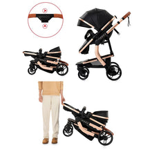 Cargar imagen en el visor de la galería, Timeless - 3 in 1 PU Leather Baby Stroller