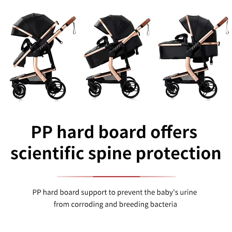 All leather hot sale stroller