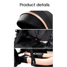 Cargar imagen en el visor de la galería, Timeless - 3 in 1 PU Leather Baby Stroller