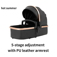 Cargar imagen en el visor de la galería, Timeless - 3 in 1 PU Leather Baby Stroller