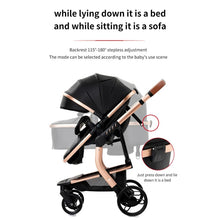 Cargar imagen en el visor de la galería, Timeless - 3 in 1 PU Leather Baby Stroller