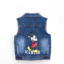 Carregar imagem no visualizador da galeria, Mickey Mouse Kids Denim Jacket and Coats - Mickey B / 2-3T(Size 100)