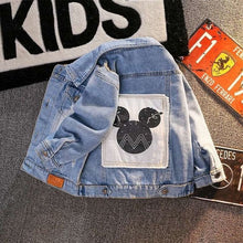 Carregar imagem no visualizador da galeria, Mickey Mouse Kids Denim Jacket and Coats - Blue Mickey C / 2-3T(Size 100)