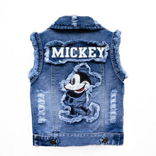 Carregar imagem no visualizador da galeria, Mickey Mouse Kids Denim Jacket and Coats - Mickey C / 2-3T(Size 100)