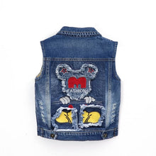 Carregar imagem no visualizador da galeria, Mickey Mouse Kids Denim Jacket and Coats - Mickey F / 2-3T(Size 100)