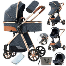Load image into Gallery viewer, MZCV9Lux - 3-in-1 Baby Stroller - Available in 8 colours - V9 Blue - Baby Stroller