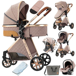 MZCV9Lux - 3-in-1 Baby Stroller - Available in 8 colours - V9 Khaki - Baby Stroller